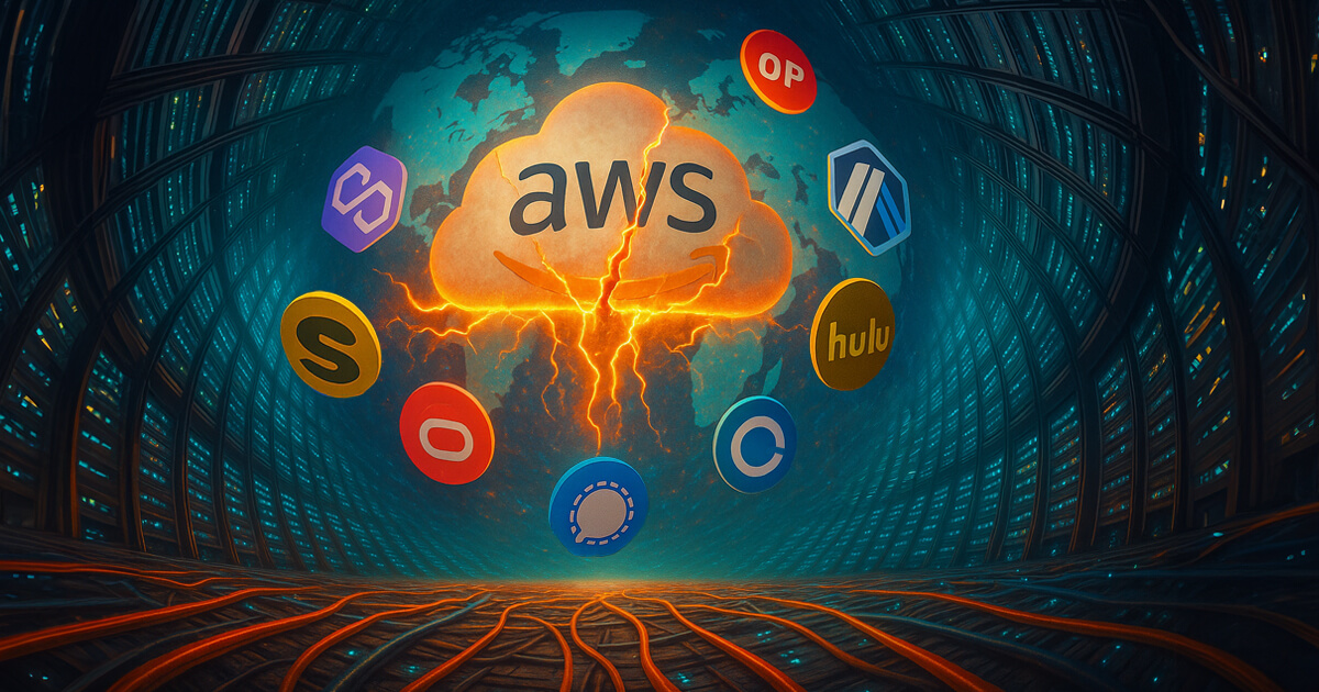 How today’s AWS glitch took down Coinbase, ETH L2s, and half the internet