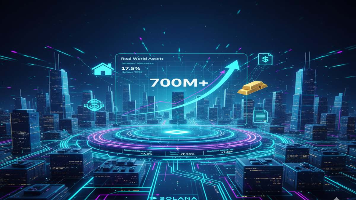 Real-world asset (RWA) tokenization on Solana has surpassed $700 million in value.
