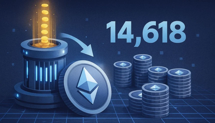 Bitmine Resumes Ethereum Accumulation: 14,618 ETH Bought in Latest Move