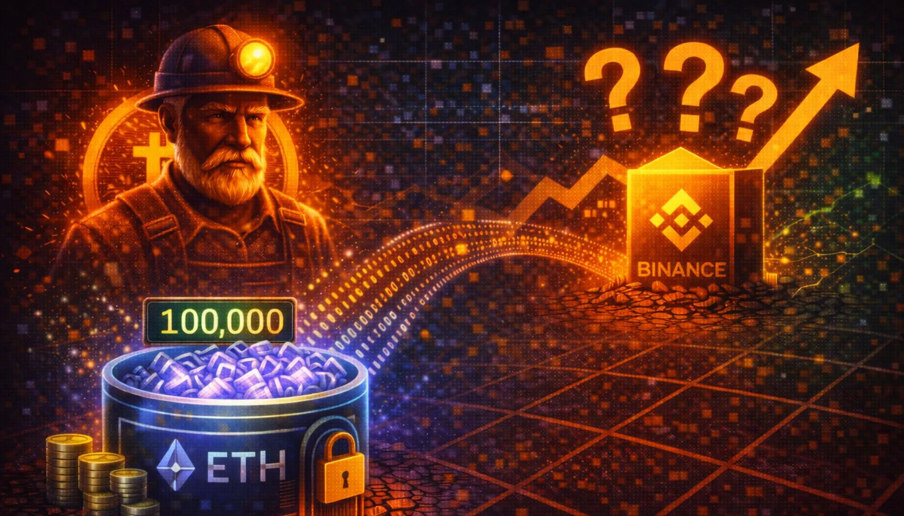 Bitcoin OG Moves 100,000 Ethereum To Binance, Raising Questions On Positioning