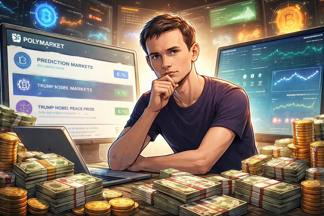 Ethereum Co-Founder Buterin Netted $70,000 On Polymarket Last Year, Here